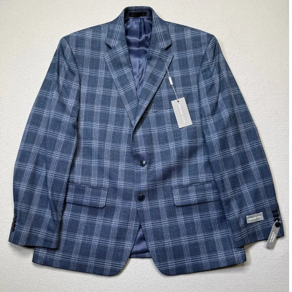 Michael Kors Men's Classic-Fit Sport Coat, Dark Blue 40S $295